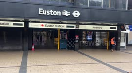 Euston station closed as 9,000 train drivers strike
