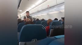 Penny-pinching passenger sells snacks onboard plane 'to save on cost of expensive flight ticket'