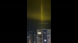 Belgorod locals think these bizarre pillars of light are linked to Ukraine war