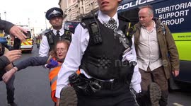 Arrests made at Just Stop Oil protest in London as demonstrations near 7th day of 6 week action plan