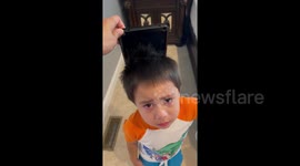 Newsflare Edit - Four-year-old boy gets head caught in mouse trap