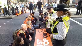 Just Stop Oil activists bring traffic to standstill on 7th day of protests in London