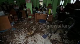 Three students killed in Jakarta after school building collapses in flood