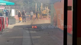 Part 2 - Bike cycle battery caught fire like a bomb, Walthamstow Shopping mall, London, UK