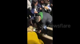 1 dead after police clash with fans during Argentina soccer match