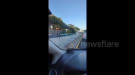 US: Cars Stuck On Highway As Climate Protesters Shut Down I-395 In DC