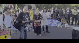 Animal Rebellion movement blocks London's Westminster Bridge