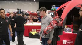 Amazing selfie taking robot at New Scientist Live