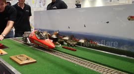 Amazing ejector seat demonstration in slow motion  by the Martin-Baker company at New Scientist Live