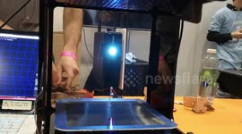 An amazing machine that is able to levitate lightweight objects using Acoustic sound. This was demonstrated at New Scientist live that was held at the Excel Center