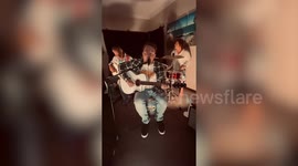 Man taught his parents how to play drums and the bass so he'd have people to jam with - now they have an album out
