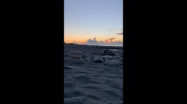 Time lapse of a sun rise in Taitung, Taiwan. August 2022 at 5:30am