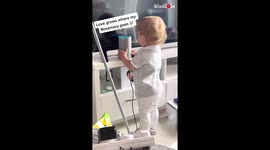 Mom records her adorable 'little groover' dancing to 'Where My Rosemary Goes'