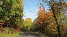 Beautiful drive and peak colors on Long Lake Road Iron River WI