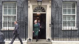 UK Prime Minister Liz Truss leaves 10 Downing Street for PMQs amid economic crisis