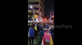 Canada: Pro-Ukraine Protest Outside Russian Consulate In Toronto