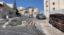 Roads and shops are seen closed during a general strike in Jerusalem