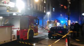 The world Famouse road Denmark Street in London shut down due to fire in one of the buildings