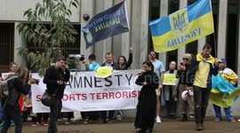 Protest at Amnesty International, Sydney, Australia