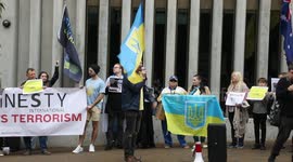 Protest at Amnesty International, Sydney, Australia