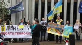 Protest at Amnesty International, Sydney, Australia