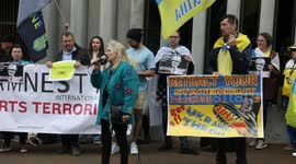 Protest at Amnesty International, Sydney, Australia