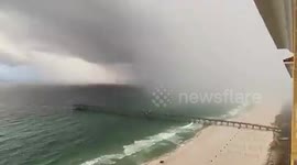 US: Massive Cloud Looms Over Pier Park, FL As Cold Front Approaches