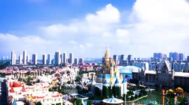 The Oulebao Dream World Scenic Spot in Penglai city, China