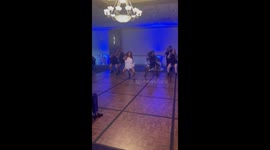 Bride plans awesome Beyonce's 'Girls' themed dance for her happily surprised husband at Maryland wedding