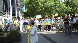 Ukrainian Defender Day Rally in Sydney, Australia