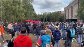 Extinction Rebellion 'Festival of Resistance' held outside London's Tate Modern