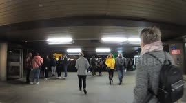 The annual Signal festival of light illuminates buildings in historic Prague, Czech Republic