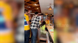 Heartwarming moment a dad is moved to tears as his son surprises him on his 50th birthday after spending a year apart