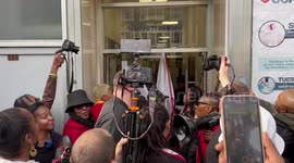 Protest outside UCKG church in London's Brixton over alleged sexual abuse of girls
