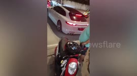 Two French tourists driving Porsche arrested over attack on local in Thailand