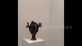 Exhibits at the Frieze Art Fair in London, UK