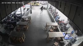 Customer steals phone from chicken shop as fire breaks out in kitchen