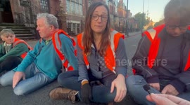 'I'm here because I'm terrified' says climate protester blocking road in London