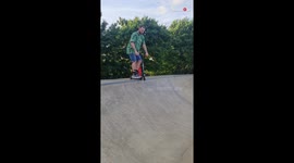 When life reminds you that you're too old to be riding a kid's scooter