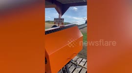 Farmer installs pumpkin canon that lets punters fire huge Halloween vegetables