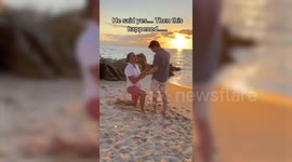 Heartwarming moment a couple accidentally propose to each other at the same time