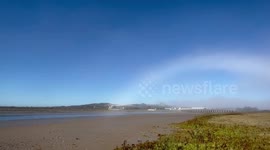 Watch this rare footage of a fogbow by the River Adur, Shoreham-by-Sea, West Sussex