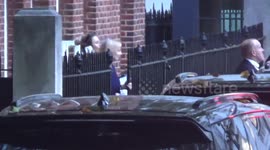 Liz Truss leaves Downing Street