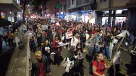Students' protest against Brazil's President Jair Bolsonaro in São Paulo, Brazil