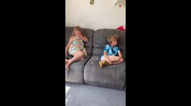 Kids get happy and excited after finally getting their own puppy