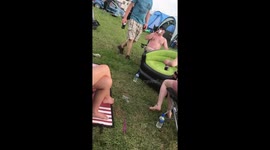Family plays prank on man and smashes him to the ground!