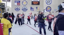 Los Angeles teachers union picket for better pay and classroom conditions