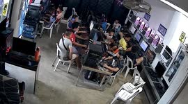 Gamers flee as 5.4-magnitude earthquake shakes internet cafe in the Philippines