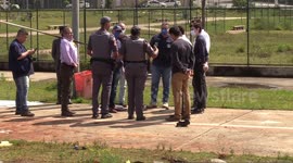 Helicopter crash in a park in Sao Paolo, Brazil leaves two injured