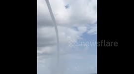 Cyprus: Waterspout Makes Landfall On Ayia Napa Beach 3